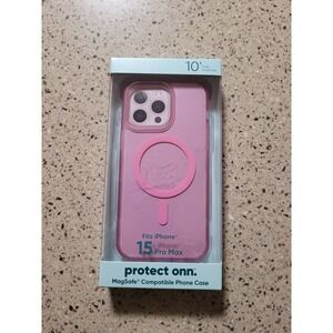 Protect Onn Pink iPhone 15 Pro Max Magsafe Compatible Protective Cellphone Case